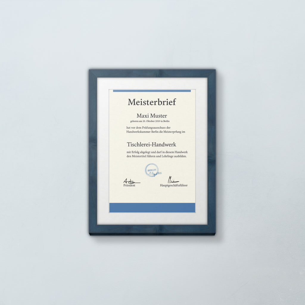 Meisterbrief – Rahmen für Urkunden & Diplome